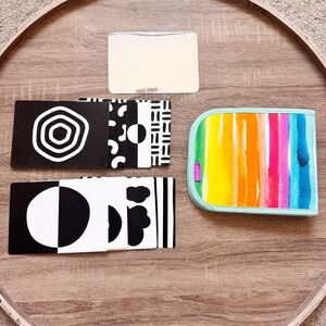 Lovevery Standing Card Holder & High Contrast Cards Looker Play Kit